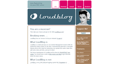 Desktop Screenshot of loudblog.com