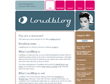 Tablet Screenshot of loudblog.com